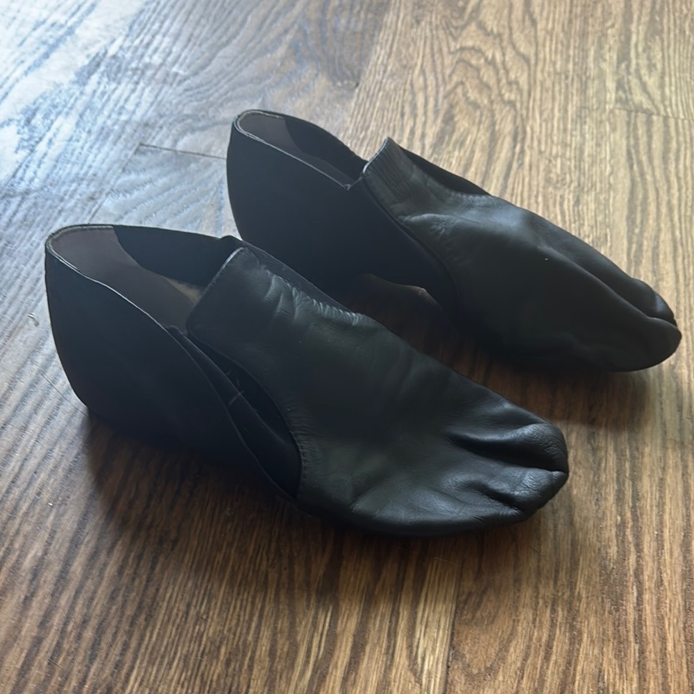 Black Leather Capezio Dance Shoes